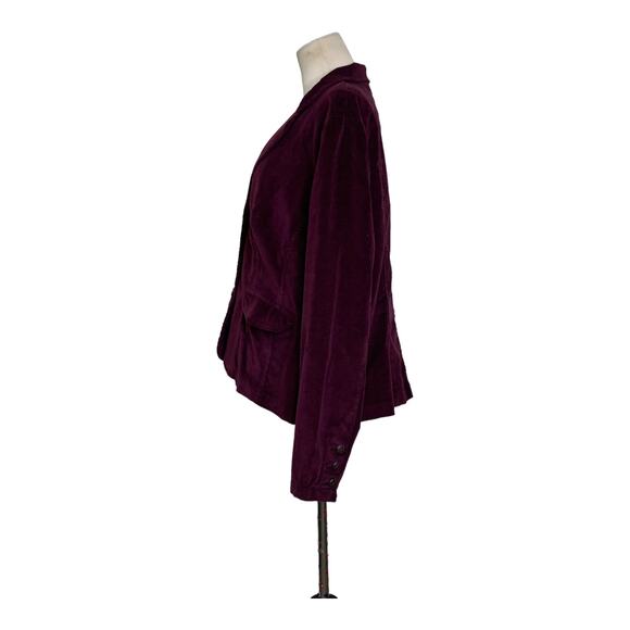 St. John's Bay stretch purple corduroy casual blazer size XL - Picture 9 of 11